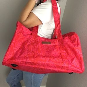 Global Tour pink paisley duffle bag New.